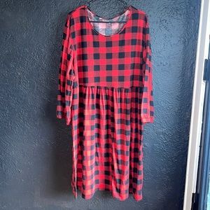 Southern Stitch Buffalo Plaid Dress